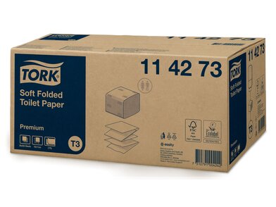 114273_Hârtie igienică Tork Soft pliată