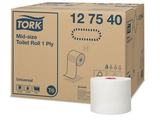127540_Tork hârtie igienică rolă dimensiune medie ( Mid-Size ) universală - 1 strat
