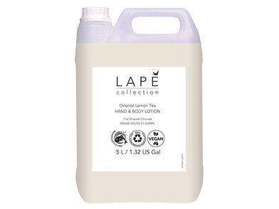 100934576_LAPĒ Collection Oriental Lemon Tea Hand & Body Lotion 5L-Cremă pentru mâini şi corp cu parfum de ceai oriental cu lămâie