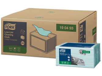190493_Lavetă pentru Curățare Tork Low-Lint Turcoaz W8