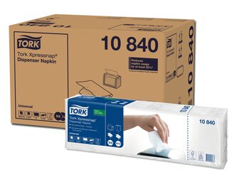 10840_Șervețele de masă pentru dozator Tork Xpressnap® albe