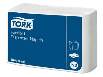 10933_Tork șervețele de masă pentru dozator albe Fastfold