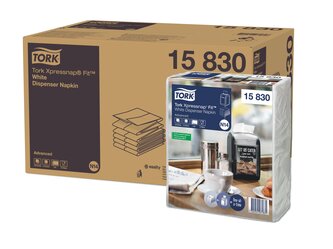 15830_Șervețele de Masă pentru Dozator Tork Xpressnap Fit® Albe