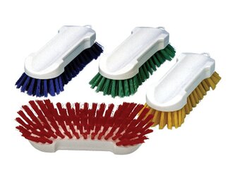 7509552_Hand Scrub Brush Hard-205x65x55mm-Albastru